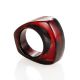 Cherry Amber Cocktail Ring The Magma, image , picture 5
