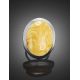 Opulent Silver Ring With Honey Amber The Glow, Ring Size: Adjustable, image , picture 2