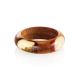 Wooden Ring With Honey Amber The Indonesia, Ring Size: 9.5 / 19.5, image , picture 4