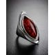 Bright Silver Ring With Cherry Amber The Sonnet, Ring Size: 5.5 / 16, image , picture 2