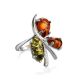 Multicolor Amber Ring In Sterling Silver The Verbena, Ring Size: 9 / 19, image , picture 3