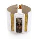 White Leather Bracelet With Green Amber The Amazon, image , picture 4