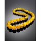 Bold Butterscotch Amber Beaded Necklace, image , picture 2