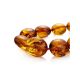 Cognac Amber Beaded Necklace, image , picture 4
