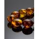 Cognac Amber Beaded Necklace, image , picture 3