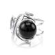 Adjustable Amber Ring In Sterling Silver The Flamenco, Ring Size: Adjustable, image , picture 2