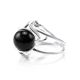 Adjustable Amber Ring In Sterling Silver The Flamenco, Ring Size: Adjustable, image , picture 3
