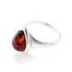 Cherry Amber Ring In Sterling Silver The Fiori, Ring Size: 6 / 16.5, image , picture 3