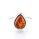 Cherry Amber Ring In Sterling Silver The Fiori, Ring Size: 6.5 / 17, image , picture 2