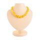 Bold Butterscotch Amber Beaded Necklace, image 