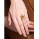 Lemon Amber Ring In Sterling Silver The Verbena, Ring Size: 9.5 / 19.5, image , picture 2