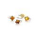 Bright Silver Ring With Cognac Amber The Astoria, Ring Size: 5 / 15.5, image , picture 5