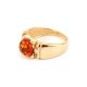 Cognac Amber Ring In Gold The Rondo, Ring Size: 8 / 18, image , picture 4
