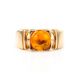 Cognac Amber Ring In Gold The Rondo, Ring Size: 6 / 16.5, image , picture 3