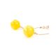 Golden Dangle Earrings With Honey Amber, image , picture 2