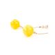 Golden Dangle Earrings With Honey Amber, image , picture 2