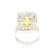Lemon Amber Ring In Sterling Silver The Venus, Ring Size: 9 / 19, image , picture 5