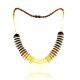 Two Toned Amber Necklace The Tangerine, image , picture 3