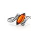 Cute Silver Ring With Cherry Amber The Amaranth, Ring Size: 9 / 19, image , picture 2