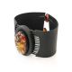 Black Leather Bracelet With Green Amber The Amazon, image , picture 4