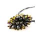 Dark Amber Necklace The Chrysanthemum, image , picture 3