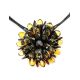 Dark Amber Necklace The Chrysanthemum, image , picture 4