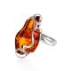 Adjustable Amber Ring In Sterling Silver The Rialto, Ring Size: Adjustable, image , picture 3