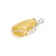 Teardrop Amber Pendant In Sterling Silver The Flamenco, image , picture 4
