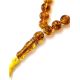 Islamic 33 Cognac Amber Prayer Beads, image , picture 3