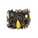Braided Cuff Bracelet With Amber And Crystals The India, image , picture 2