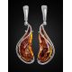 Handmade Amber Earrings In Sterling Silver The Rialto, image , picture 2