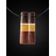 Honey Amber And Mahogany Wood Bar Pendant With Nacre The Indonesia, image , picture 3