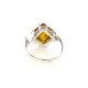 Bright Silver Ring With Cognac Amber The Astoria, Ring Size: 5.5 / 16, image , picture 4