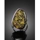 Stunning Handcrafted Amber Ring In Sterling Silver The Lagoon, Ring Size: 9 / 19, image , picture 3