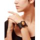 Black Leather Bracelet With Green Amber The Amazon, image , picture 2