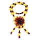 Two-Toned Amber Floral Necklace The Anemone, image , picture 3