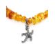 Cognac Amber Designer Bracelet With Charms, image , picture 3