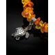 Cognac Amber Designer Bracelet With Charms, image , picture 2