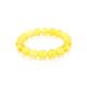 Bright Lemon Amber Beaded Bracelet, image 