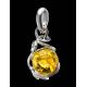 Filigree Amber Pendant In Sterling Silver The Flamenco, image , picture 2
