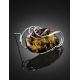 Handcrafted Amber Pendant-Brooch In Sterling Silver The Rialto, image , picture 2