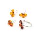 Refined Amber Ring In Sterling Silver The Dandelion, Ring Size: 7 / 17.5, image , picture 5