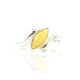 Sterling Silver Ring With Honey Amber The Amaranth, Ring Size: 7 / 17.5, image , picture 2