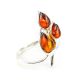 Floral Amber Ring In Sterling Silver The Verbena, Ring Size: 6 / 16.5, image , picture 5