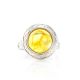 Round Cut Amber Ring In Sterling Silver The Hermitage, Ring Size: 6.5 / 17, image , picture 2