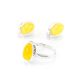 Honey Amber Ring In Sterling Silver The Hermitage, Ring Size: 12 / 21.5, image , picture 5