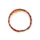 Cognac Amber Flat Beaded Stretch Bracelet, image , picture 4