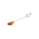 Cognac Amber Spoon In Sterling Silver, image , picture 3