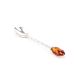 Cognac Amber Spoon In Sterling Silver, image , picture 4