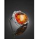 Handcrafted Amber Brooch In Sterling Silver The Rialto, image , picture 2